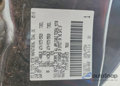 2019 Toyota Tundra Crewmax Sr5 z USA, uszkodzony, nr VIN 5TFDY5F16KX851933